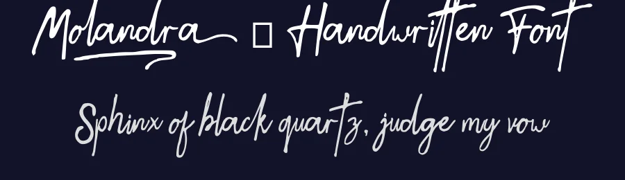 Molandra – Handwritten Font by majelis art — Script Handwritten Font — thumbnail 2