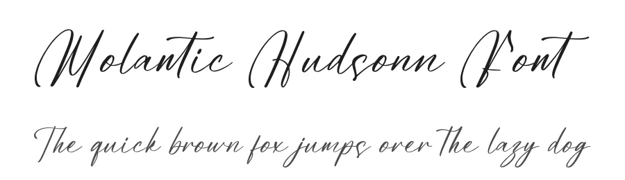 Molantic Hudsonn Font by letterenastudios — Script Handwritten Font