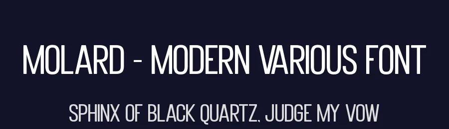 Molard – Modern Various Font by PutraCetol Studio — Sans Serif Font — thumbnail 2