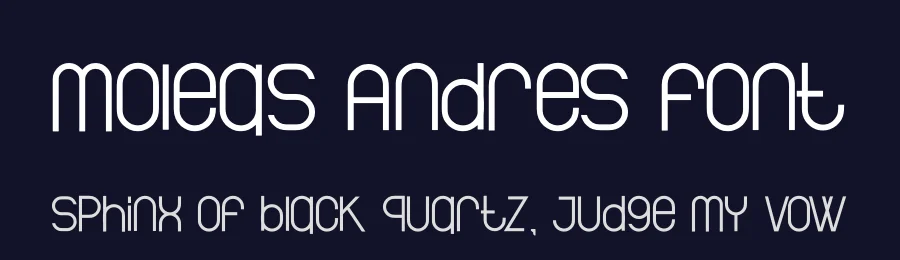 Moleas Andres Font by hayoyuka8 — Display Font — thumbnail 2