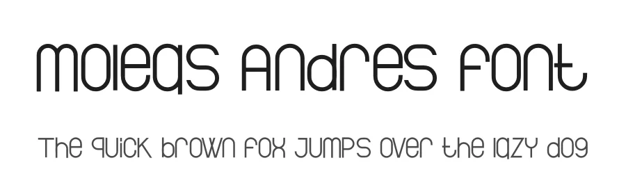 Moleas Andres Font by hayoyuka8 — Display Font