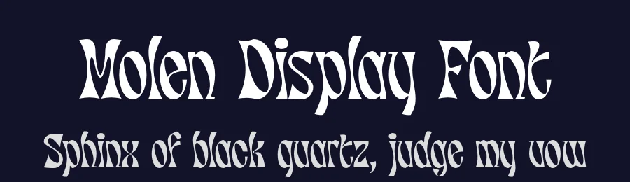 Molen Display Font by Nurrontype — Display Font — thumbnail 2