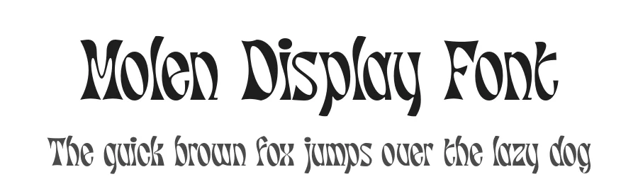 Molen Display Font by Nurrontype — Display Font