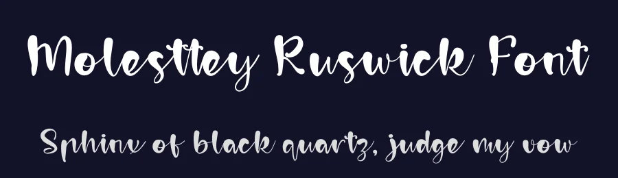 Molesttey Ruswick Font by perspectype — Script Handwritten Font — thumbnail 2