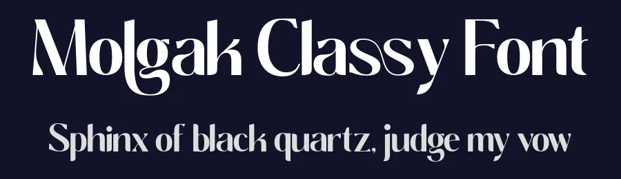Molgak Classy Font by Nirmana Visual — Sans Serif Font — thumbnail 2