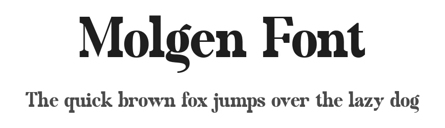 Molgen Font by Sealoung — Slab Serif Font