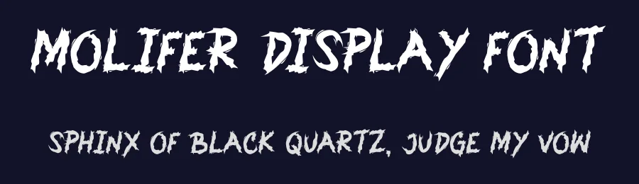 Molifer Display Font by Maiko Hatta — Blackletter Font — thumbnail 2