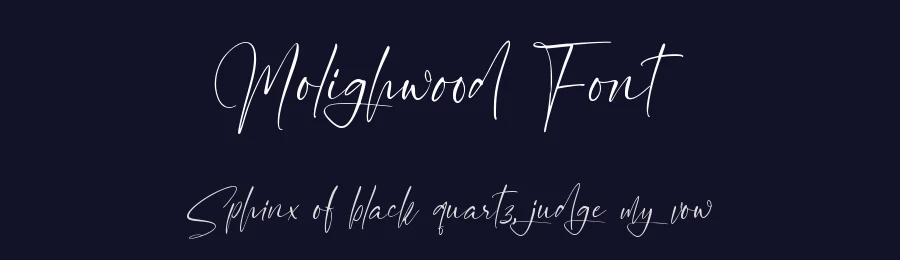Molighwood Font by qwrtype — Script Handwritten Font — thumbnail 2