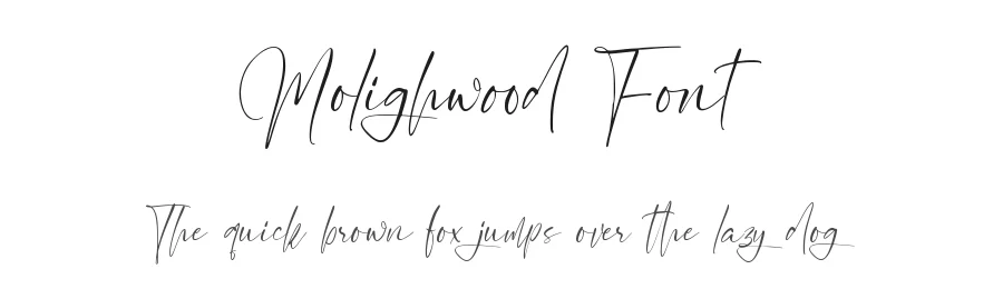 Molighwood Font by qwrtype — Script Handwritten Font