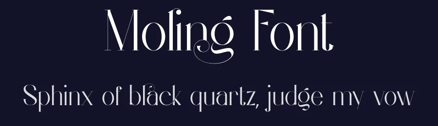 Moling Font by yaqublekker — Serif Font — thumbnail 2