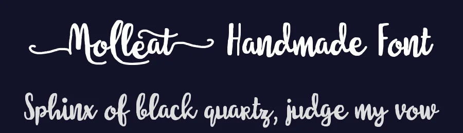 Molleat Handmade Font by Situjuh Nazara — Script Handwritten Font — thumbnail 2