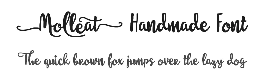 Molleat Handmade Font by Situjuh Nazara — Script Handwritten Font