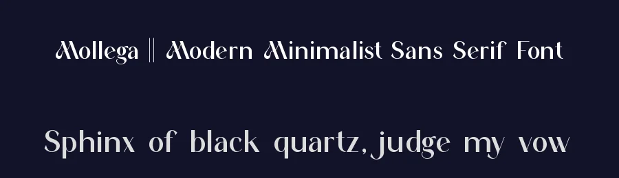 Mollega || Modern Minimalist Sans Serif Font by ErmediaStudio — Decorative Font — thumbnail 2