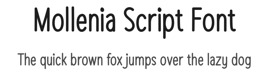Mollenia Script Font by andikastudio — Script Handwritten Font