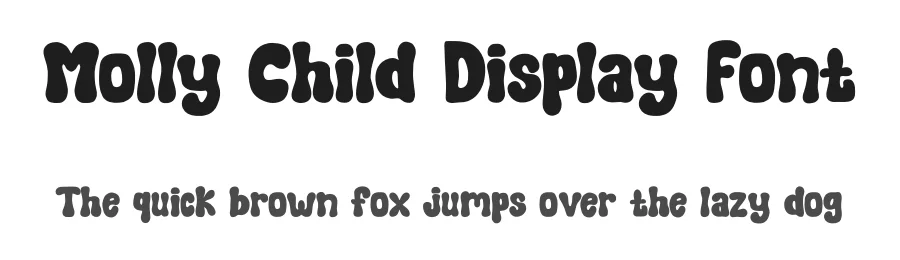 Molly Child Display Font by Minimalist Eyes — Display Font