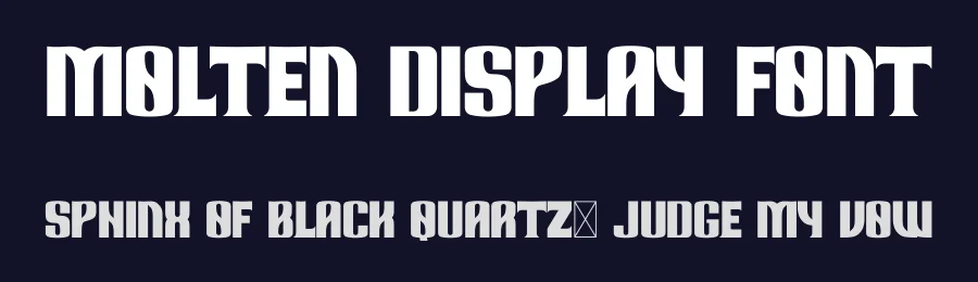 Molten Display Font by Andrei Salagean — Display Font — thumbnail 2
