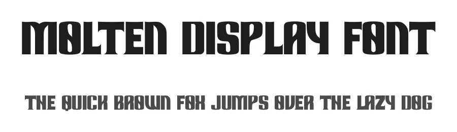 Molten Display Font by Andrei Salagean โ Display Font