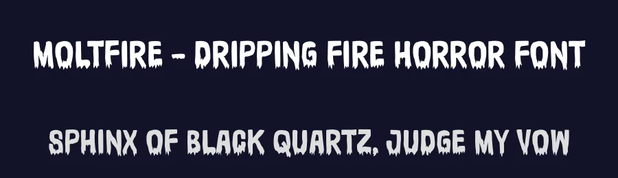 Moltfire – Dripping Fire Horror Font by Mighty Gummy Factory — Display Font — thumbnail 2