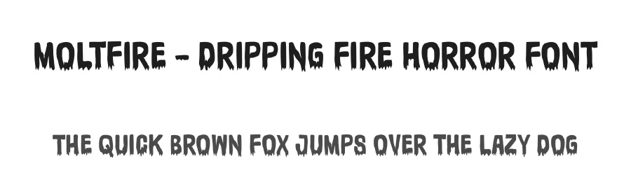 Moltfire – Dripping Fire Horror Font by Mighty Gummy Factory — Display Font