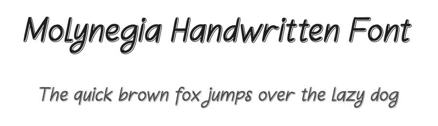 Molynegia Handwritten Font by andikastudio — Script Handwritten Font
