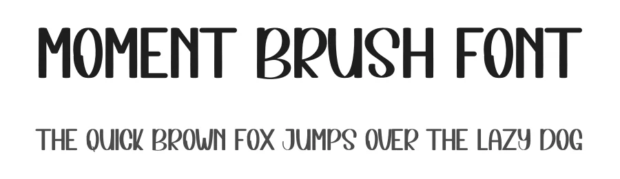 Moment Brush Font by inermediaSTUDIO — Display Font