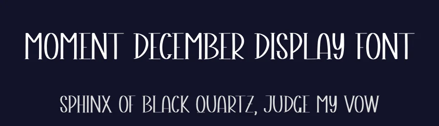 Moment December Display Font by creativeletter — Display Font — thumbnail 2