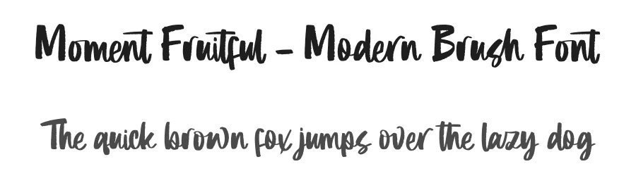 Moment Fruitful – Modern Brush Font by letterenastudios — Script Handwritten Font