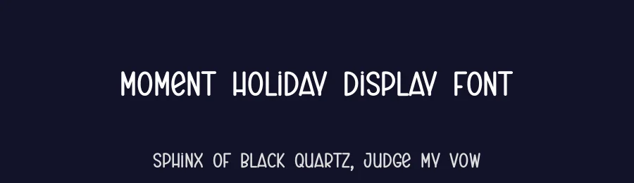 Moment Holiday Display Font by andikastudio — Display Font — thumbnail 2