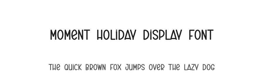 Moment Holiday Display Font by andikastudio — Display Font