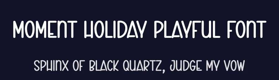 Moment Holiday Playful Font by creativeletter — Display Font — thumbnail 2
