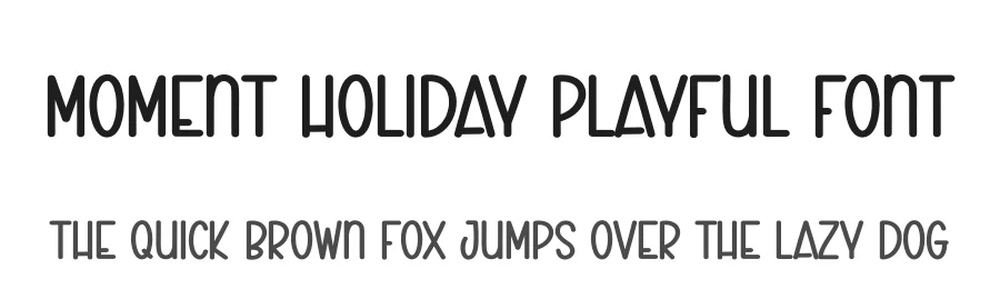 Moment Holiday Playful Font by creativeletter — Display Font