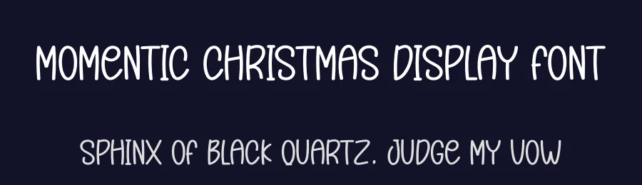 Momentic Christmas Display Font by creativeletter — Display Font — thumbnail 2