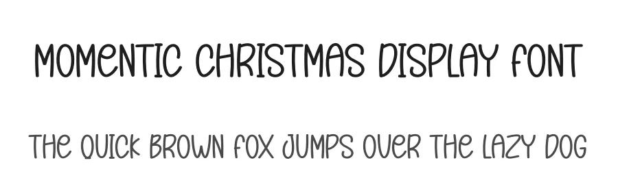 Momentic Christmas Display Font by creativeletter — Display Font