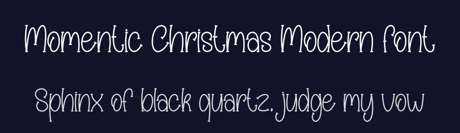Momentic Christmas Modern Font by creativeletter — Display Font — thumbnail 2