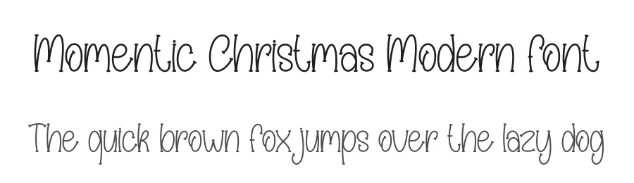 Momentic Christmas Modern Font by creativeletter — Display Font