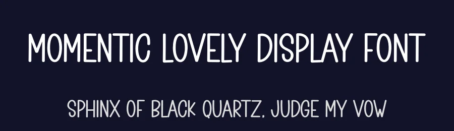 Momentic Lovely Display Font by creativeletter — Display Font — thumbnail 2