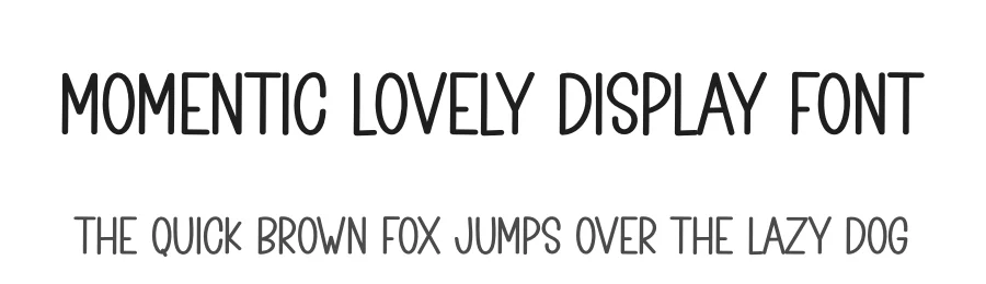 Momentic Lovely Display Font by creativeletter — Display Font