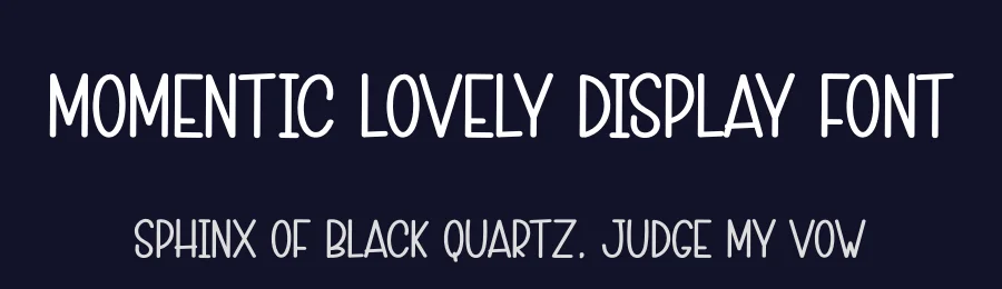 Momentic Lovely Display Font by creativeletter — Display Font — thumbnail 2