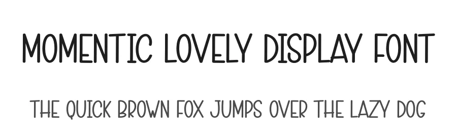 Momentic Lovely Display Font by creativeletter — Display Font