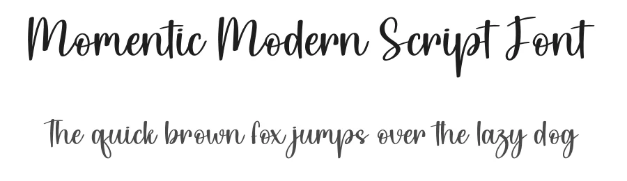 Momentic Modern Script Font by creativeletter — Script Handwritten Font