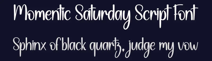 Momentic Saturday Script Font by creativeletter — Display Font — thumbnail 2