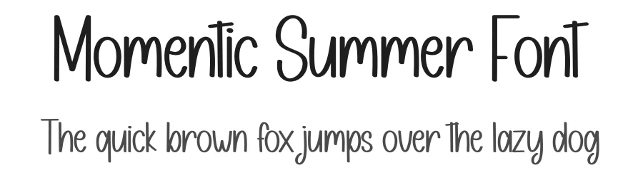 Momentic Summer Font by andikastudio — Display Font