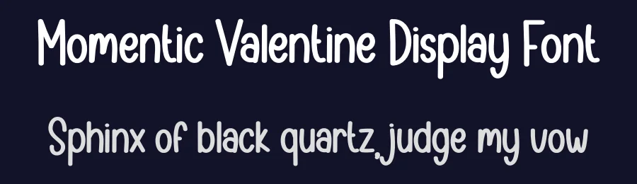 Momentic Valentine Display Font by andikastudio — Display Font — thumbnail 2