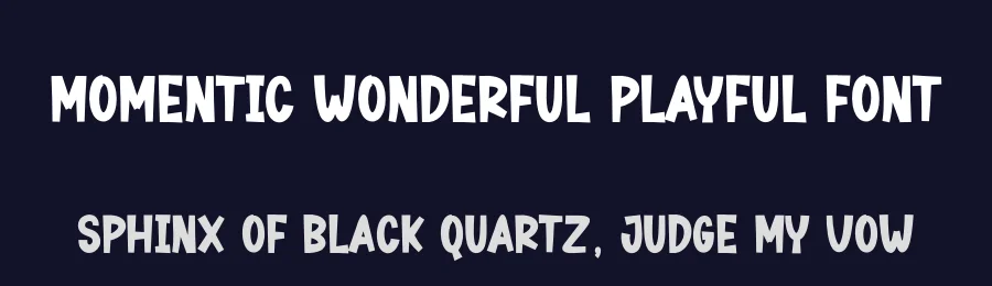 Momentic Wonderful Playful Font by creativeletter — Display Font — thumbnail 2