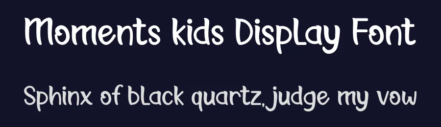 Moments kids Display Font by planetz studio — Display Font — thumbnail 2