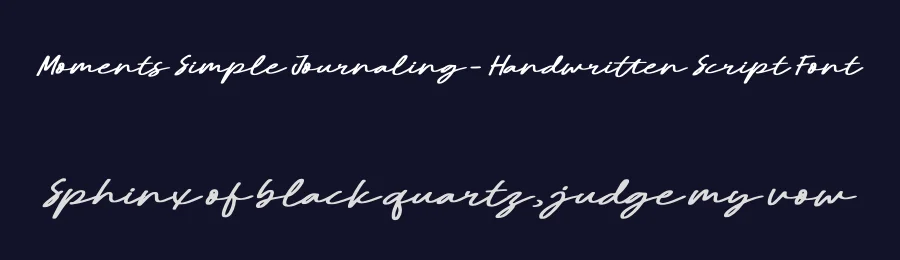 Moments Simple Journaling – Handwritten Script Font by letterenastudios — Script Handwritten Font — thumbnail 2