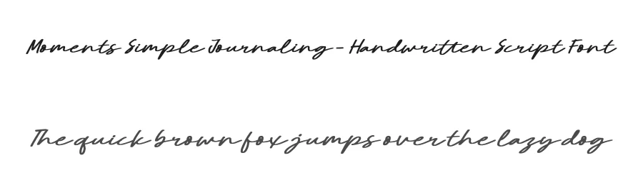 Moments Simple Journaling – Handwritten Script Font by letterenastudios — Script Handwritten Font