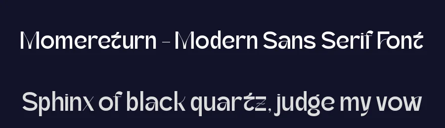 Momereturn – Modern Sans Serif Font by timelesstype.co — Sans Serif Font — thumbnail 2