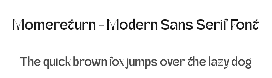 Momereturn – Modern Sans Serif Font by timelesstype.co — Sans Serif Font
