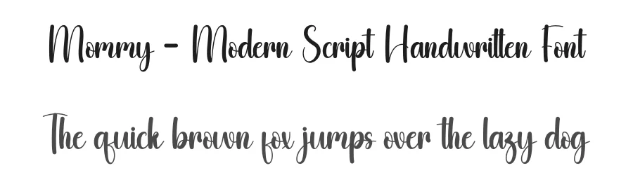 Mommy – Modern Script Handwritten Font by andikastudio — Script Handwritten Font